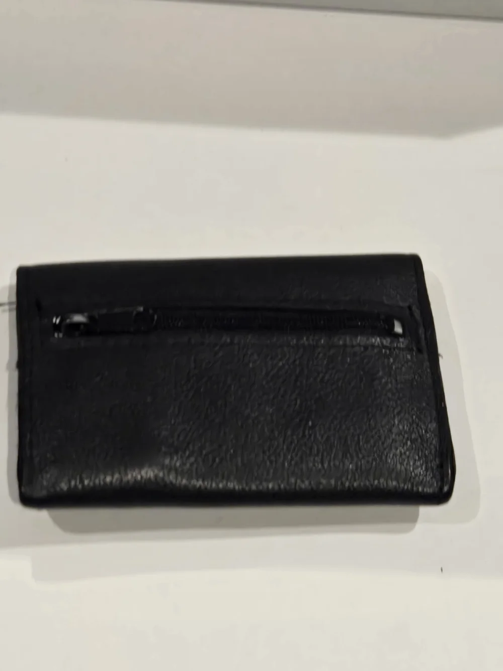 VINTAGE 1995 Betty Boop  Embroidered Snap Flap Black Leather Wallet ID Pocket